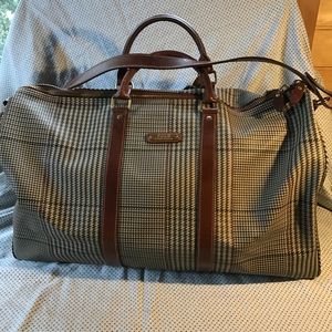 Vintage Ralph Lauren Polo Houndstooth Duffle Bag